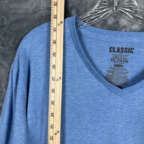 Old Navy Classic Men’s Blue T-Shirt V-Neck Two Extra Large Shirt - Picture 3 of 7